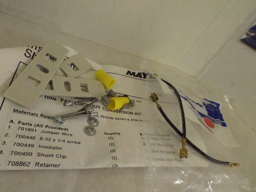 MAYTAG WHIRLPOOL STOVE 700057K LOCKOUT KIT NEW MAYTAG WHIRLPOOL STOVE 700057K LOCKOUT KIT NEW